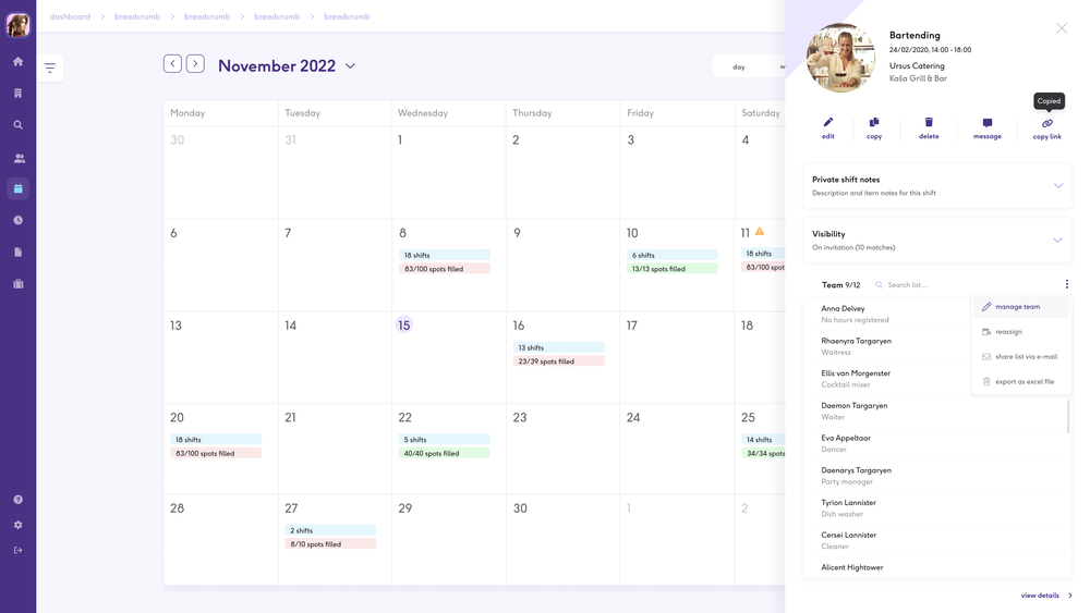 Overzichtelijk werken met de planningstool